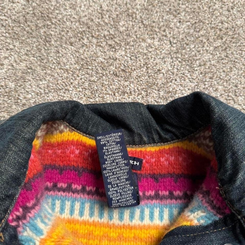 GAP KNIT SWEATER-LINED DENIM JACKET - Picture 3 of 5